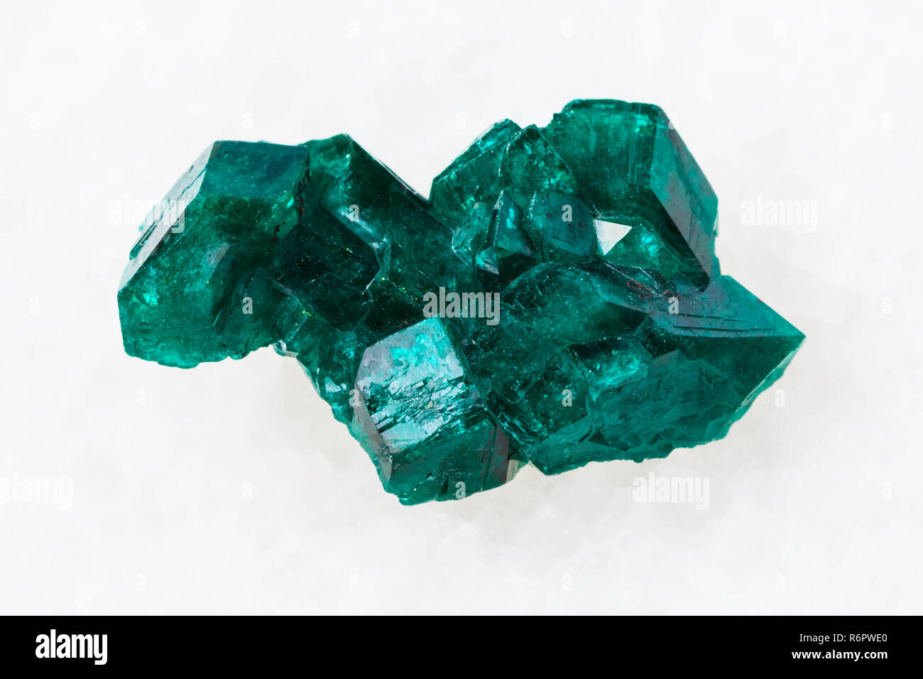 raw Dioptase crystal of gemstone on white Stock Photo - Alamy