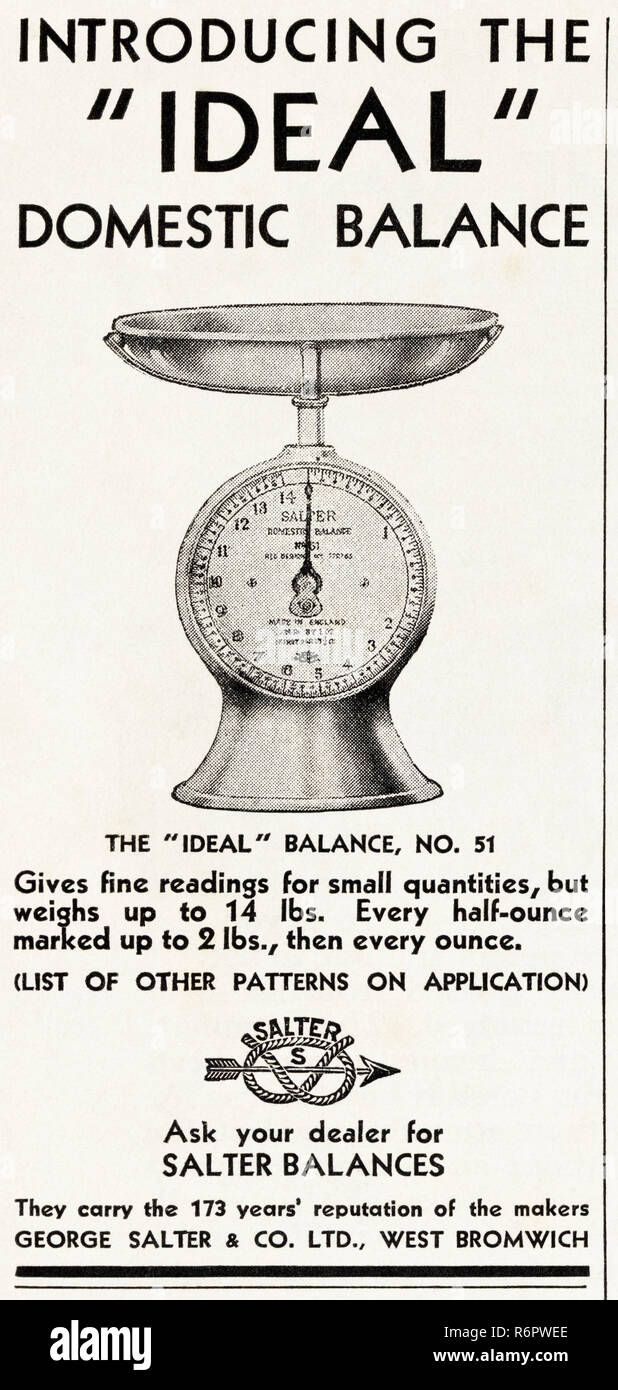 Salter scale hi-res stock photography and images - Alamy