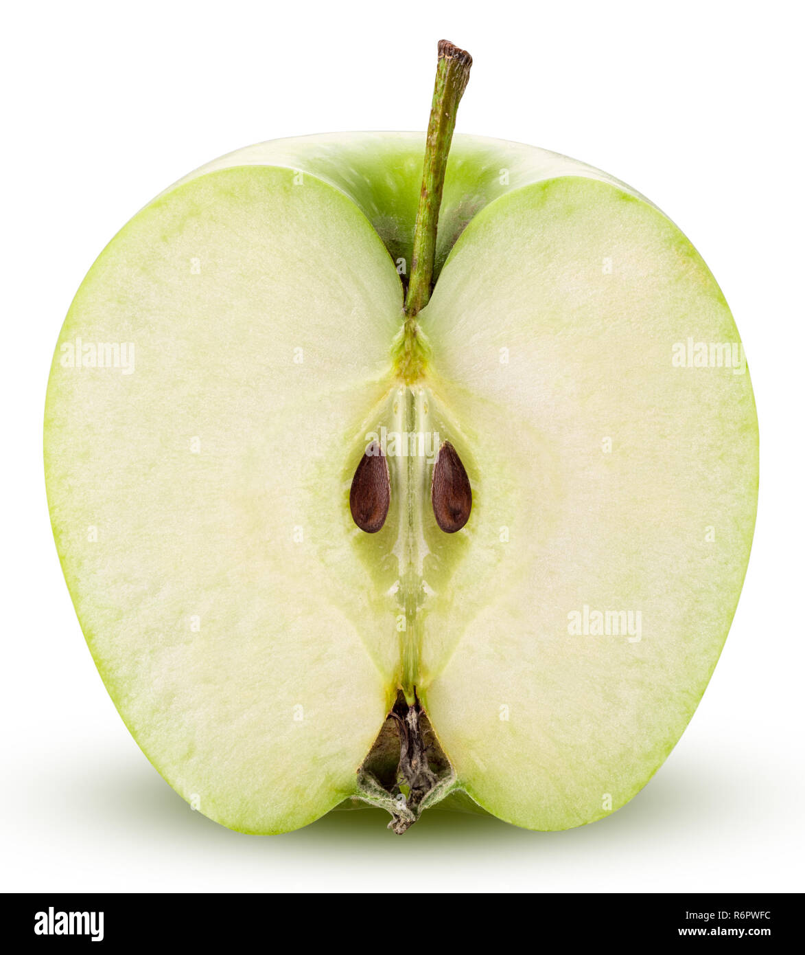 Green apple isolated on white background Clipping Path Stock Photo - Alamy