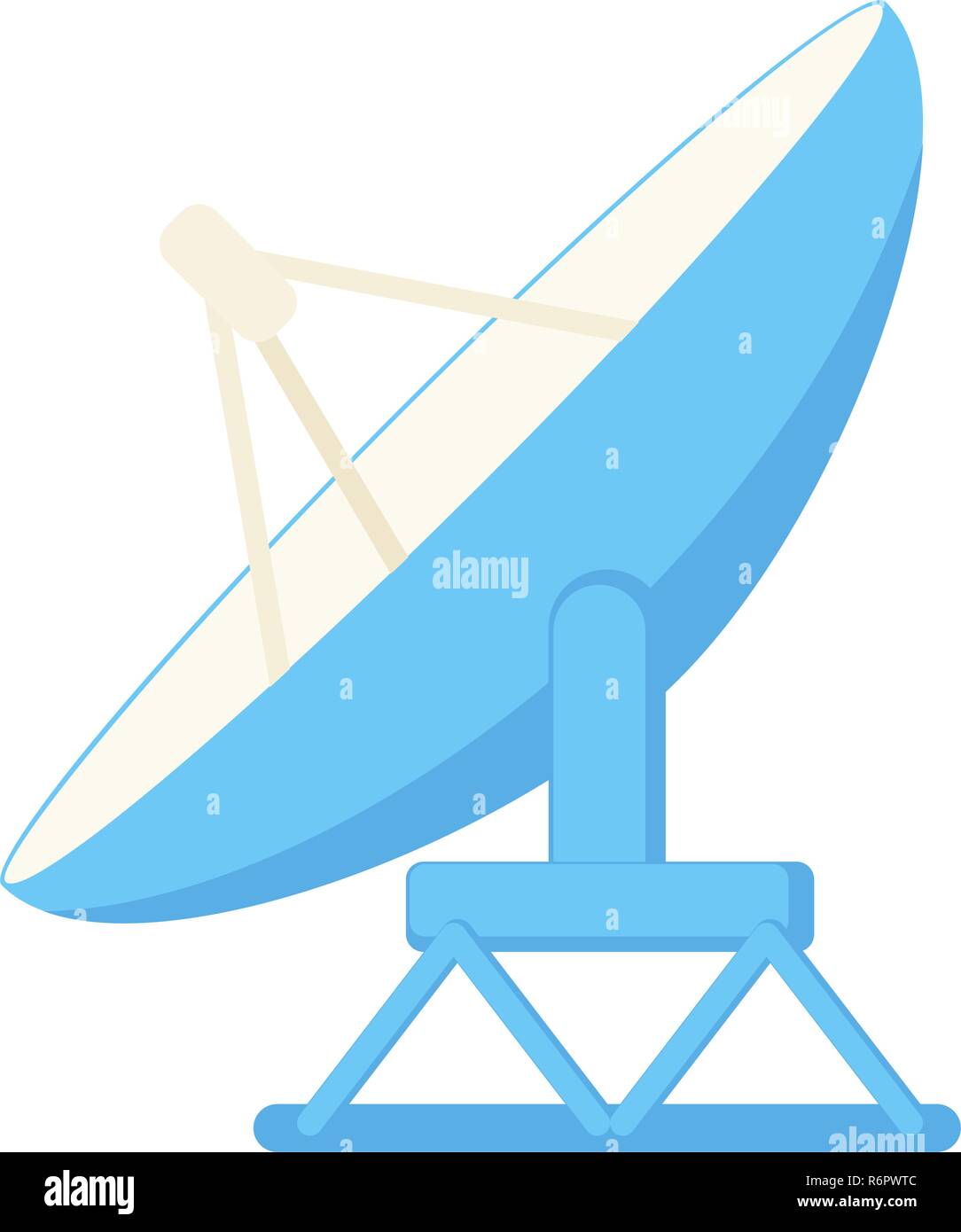 Cartoon satellite antena Stock Vector