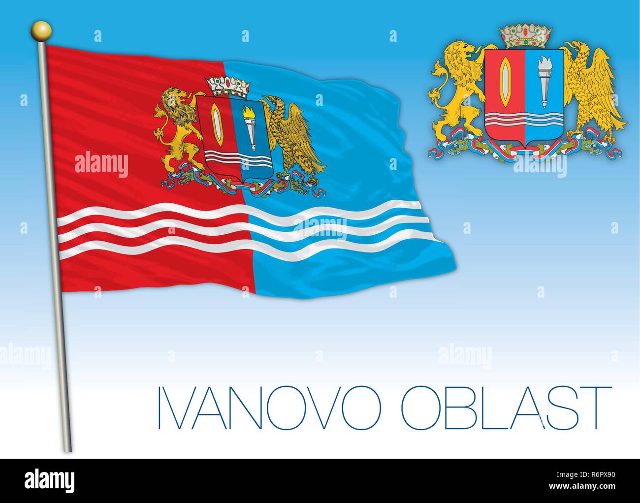 Ivanovo coat of arms Stock Vector Images - Alamy