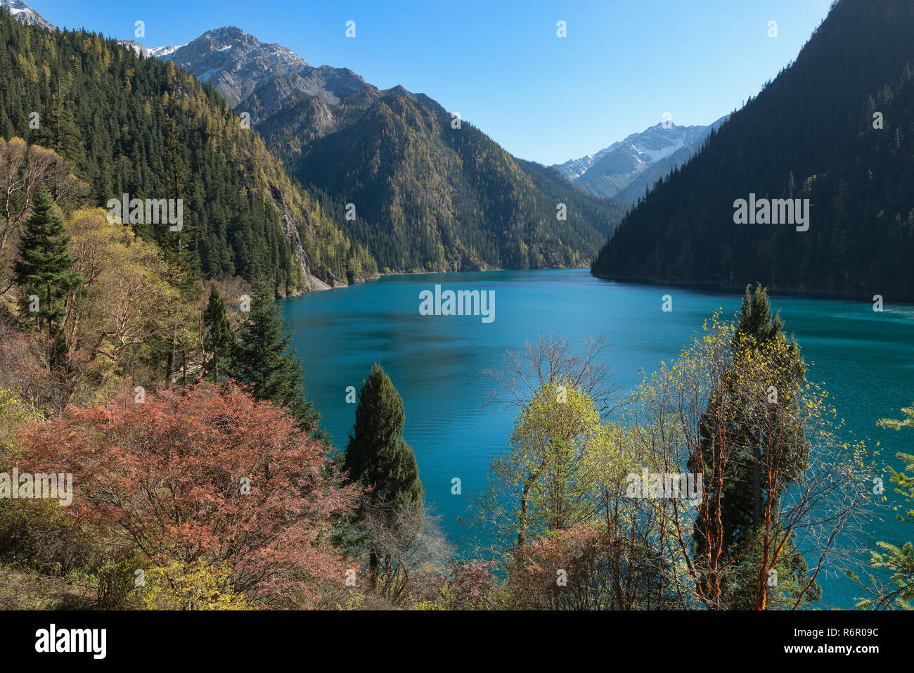 Long Lake, Jiuzhaigou National Park, Sichuan Province, China ...