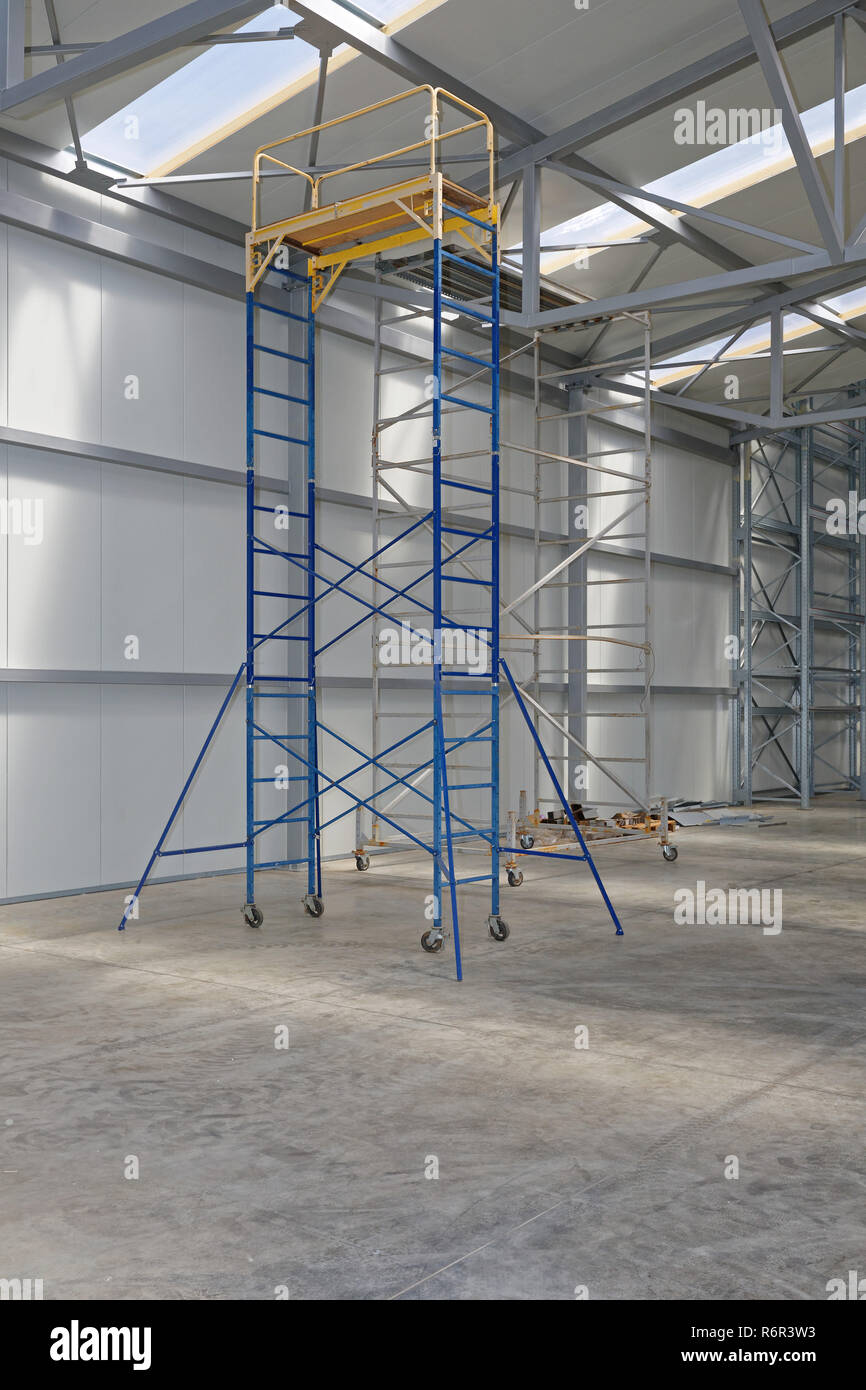 Scaffolding Movable Stock Photo