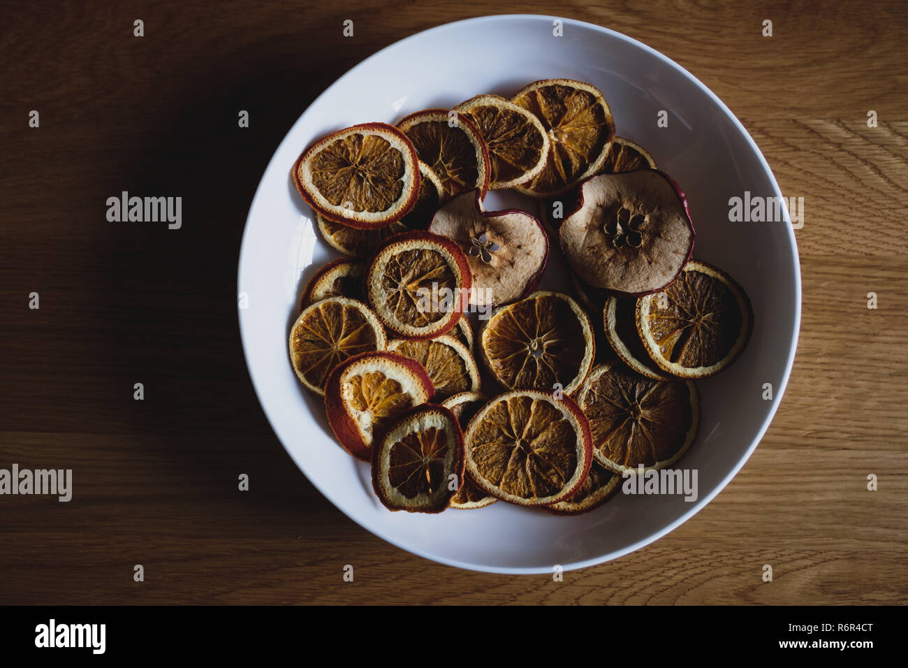Dried fruit, Christmas decorations Stock Photo Alamy