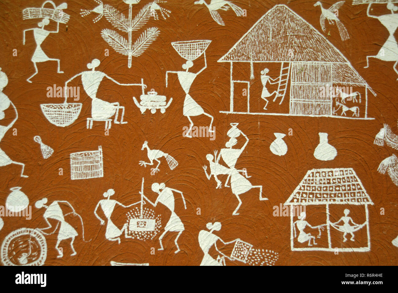 Warli painting hi-res stock photography and images - Alamy