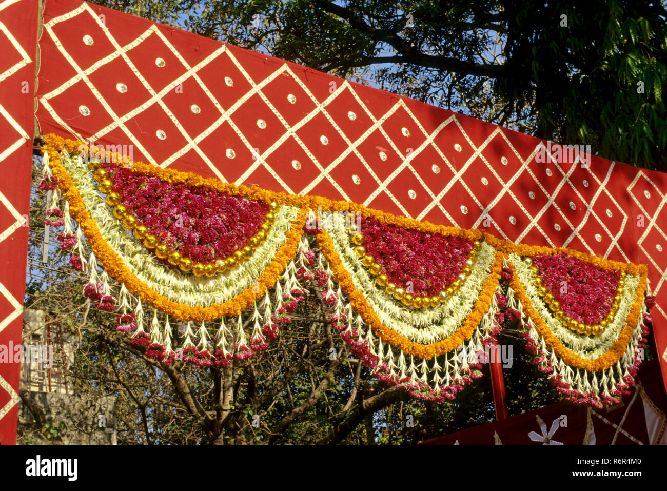 wedding decoration, mumbai bombay, maharashtra, india Stock Photo Alamy