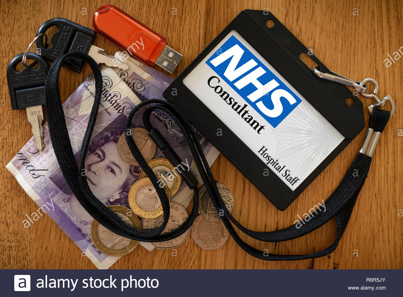 Consultant, title shown on (fake) hospital pass, England, UK