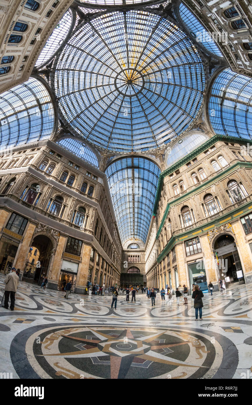 Galleria Umberto, shopping arcade,built between 1887–1891and designed by  Emanuele Rocco, Via Toledo and Via San Carlos, Naples, Italy Stock Photo -  Alamy