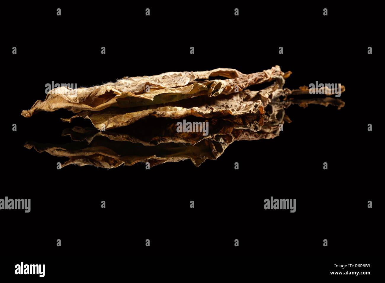 Dried tobacco leaves Stock Photo Alamy