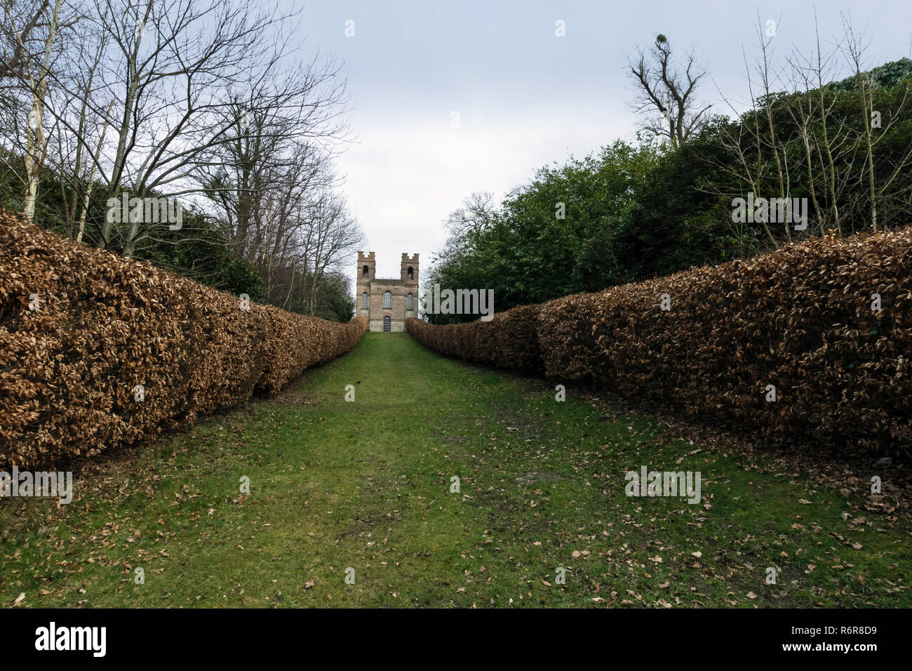 The Belvedere Tower, Claremont Landscape Garden, Esher, United Kingdom Stock Photo Alamy