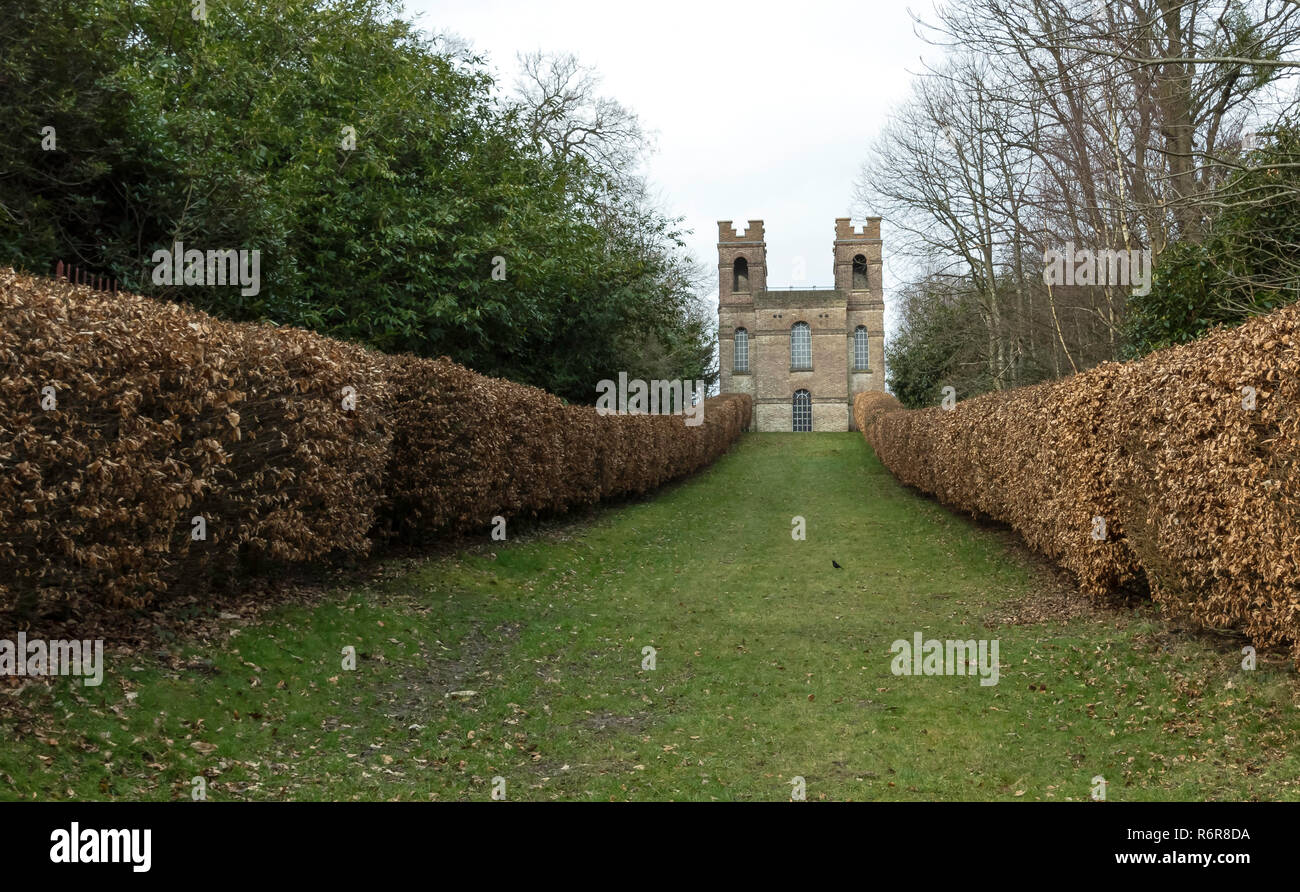 The Belvedere Tower, Claremont Landscape Garden, Esher, United Kingdom Stock Photo Alamy
