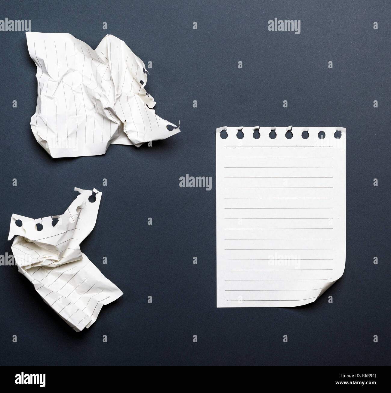 white sheets of a diary with a curved corner Stock Photo Alamy