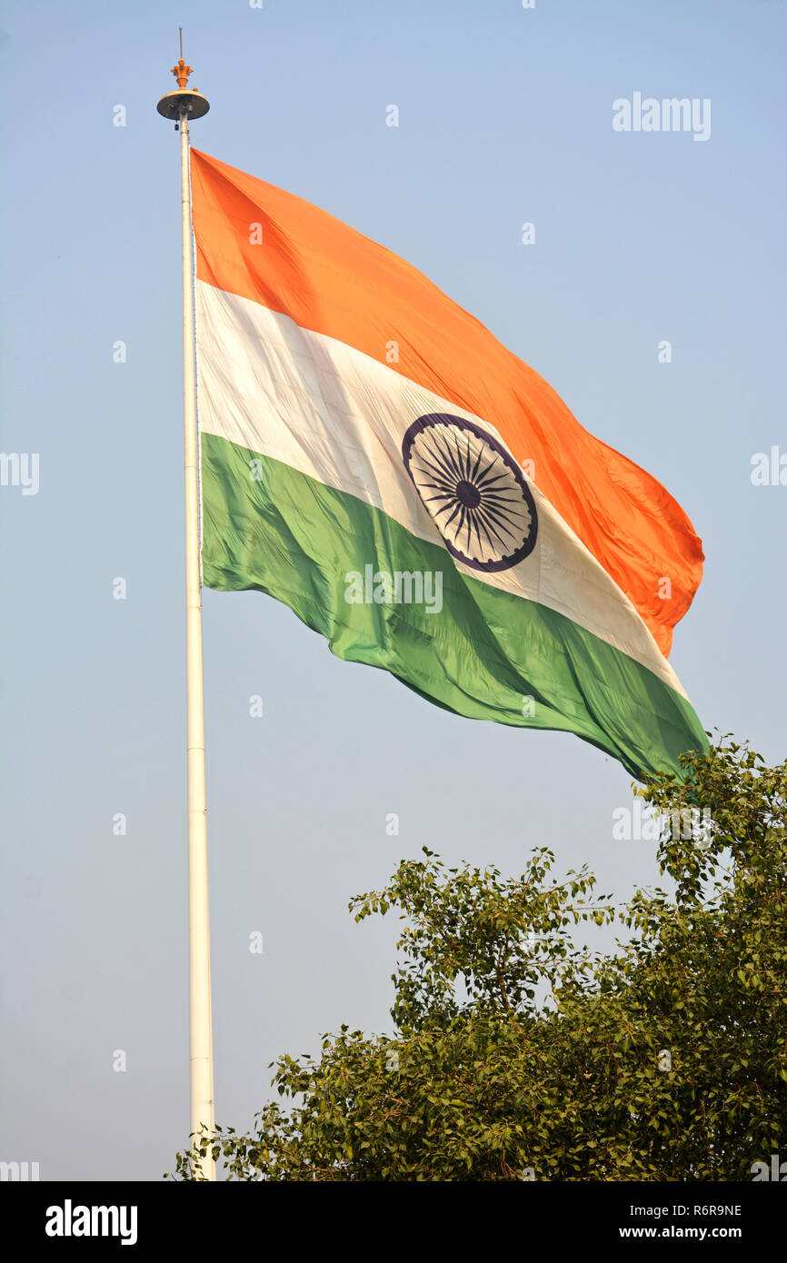 Indian Flag Stock Photo