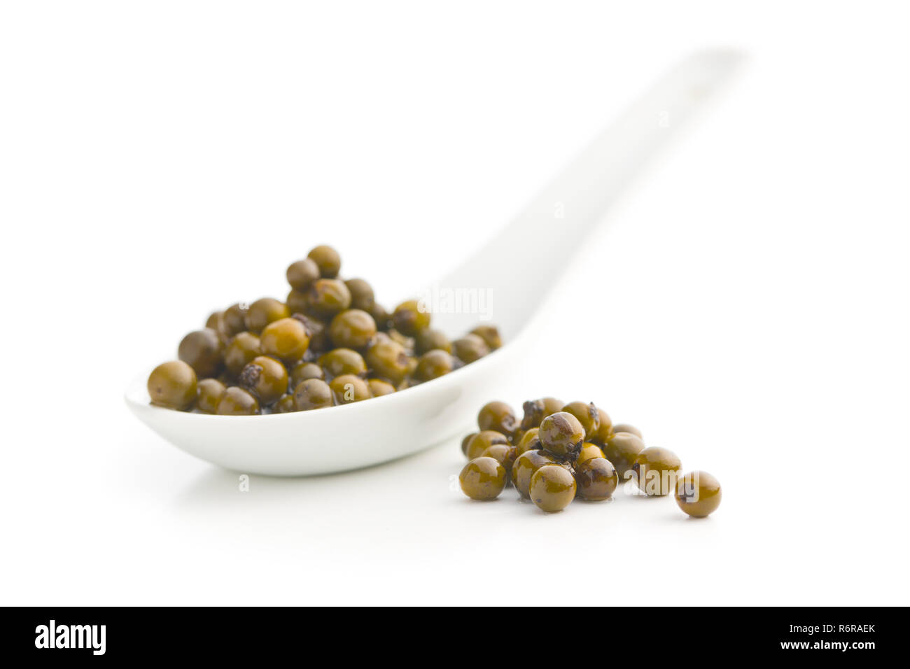 Green peppercorn in brine Stock Photo Alamy