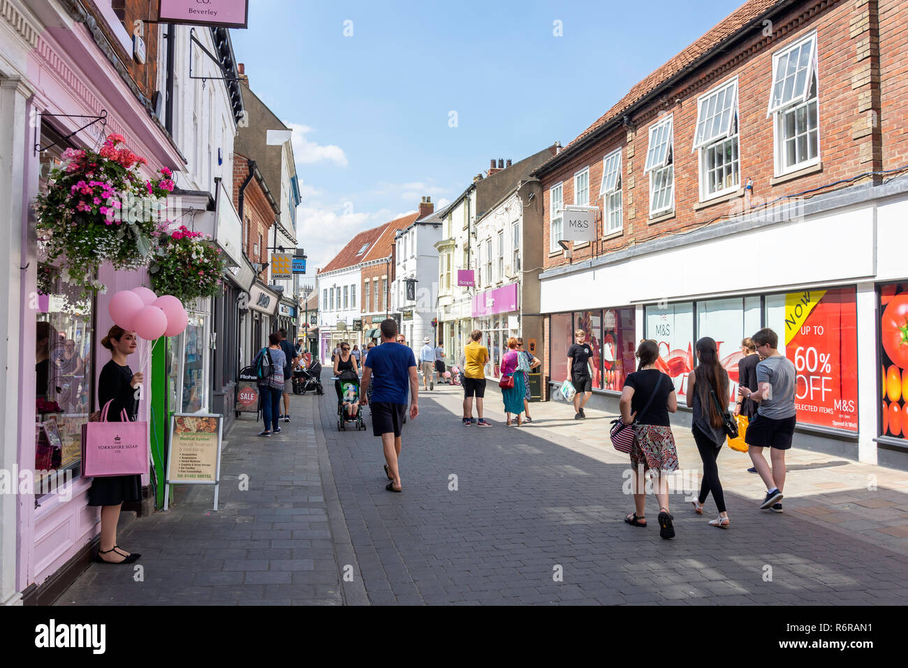 Butcher Row, Beverley, East Riding of Yorkshire, England, United Kingdom Stock Photo