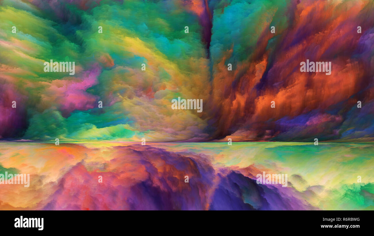 Visualization of Horizon Division Stock Photo - Alamy