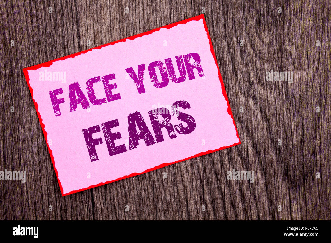 Fear Sticky Note Victory point note hi-res stock photography and images - Alamy