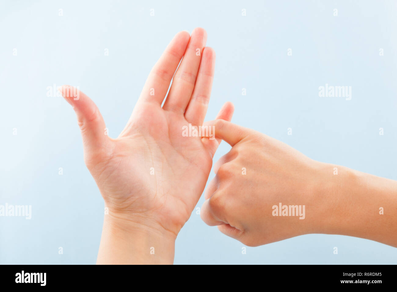 BSL Fingerspelling alphabet Stock Photo Alamy
