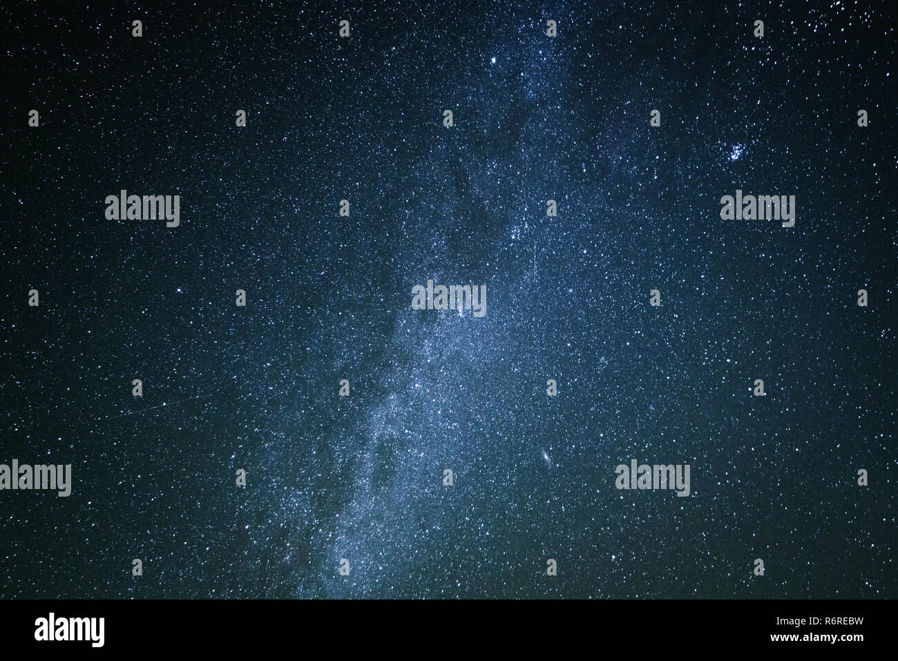 Milky Way. Night view with starry sky Stock Photo - Alamy