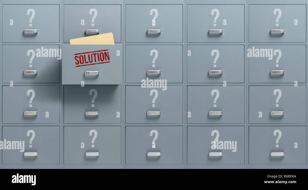 Problems and solutions Stock Photo - Alamy