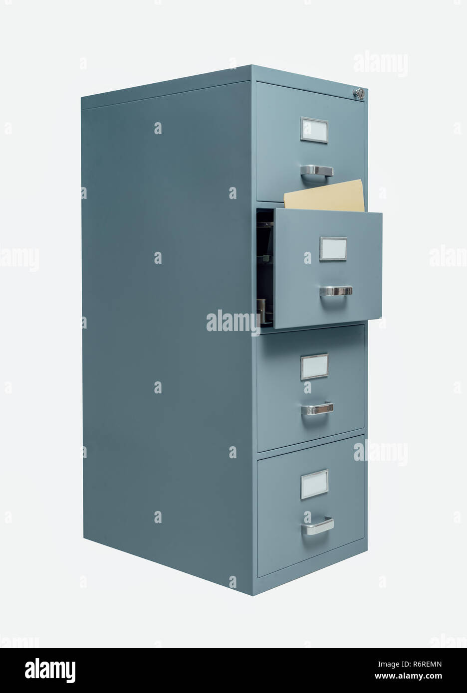 Filing with open drawer Stock Photo Alamy