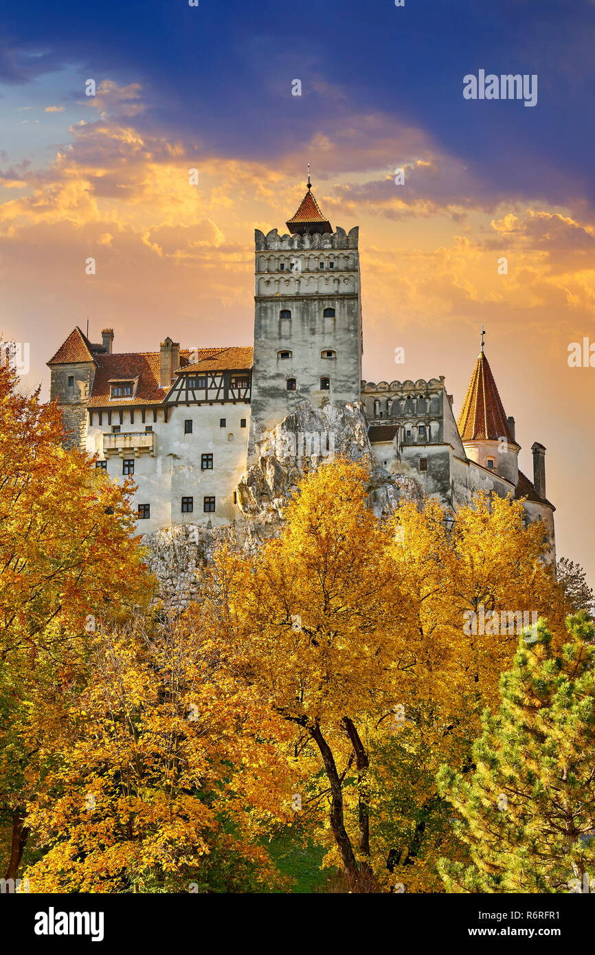 Dracula Castle in Bran, Transylvania, Romania Stock Photo