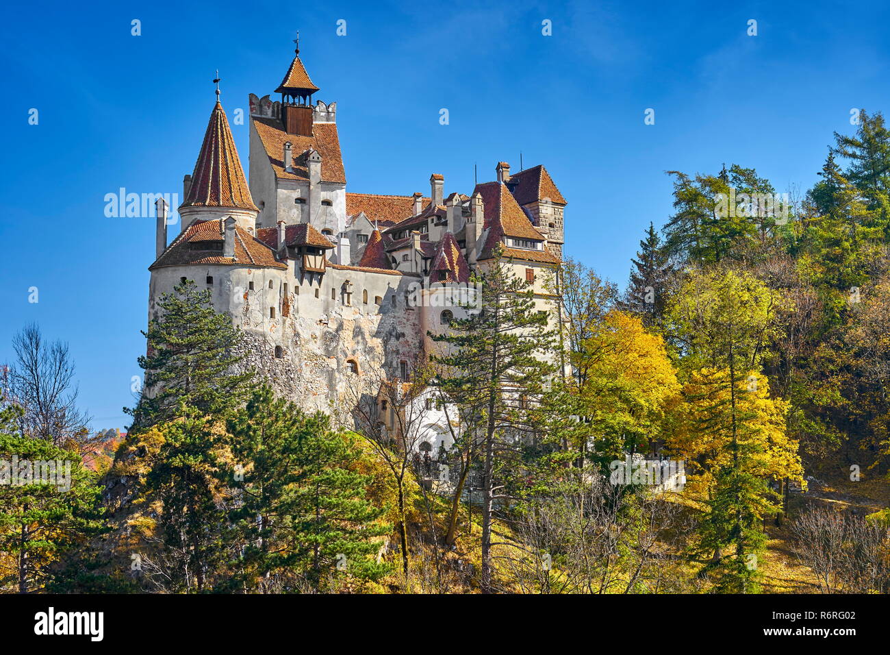 Romania - Dracula Castle in Bran, Transylvania Stock Photo