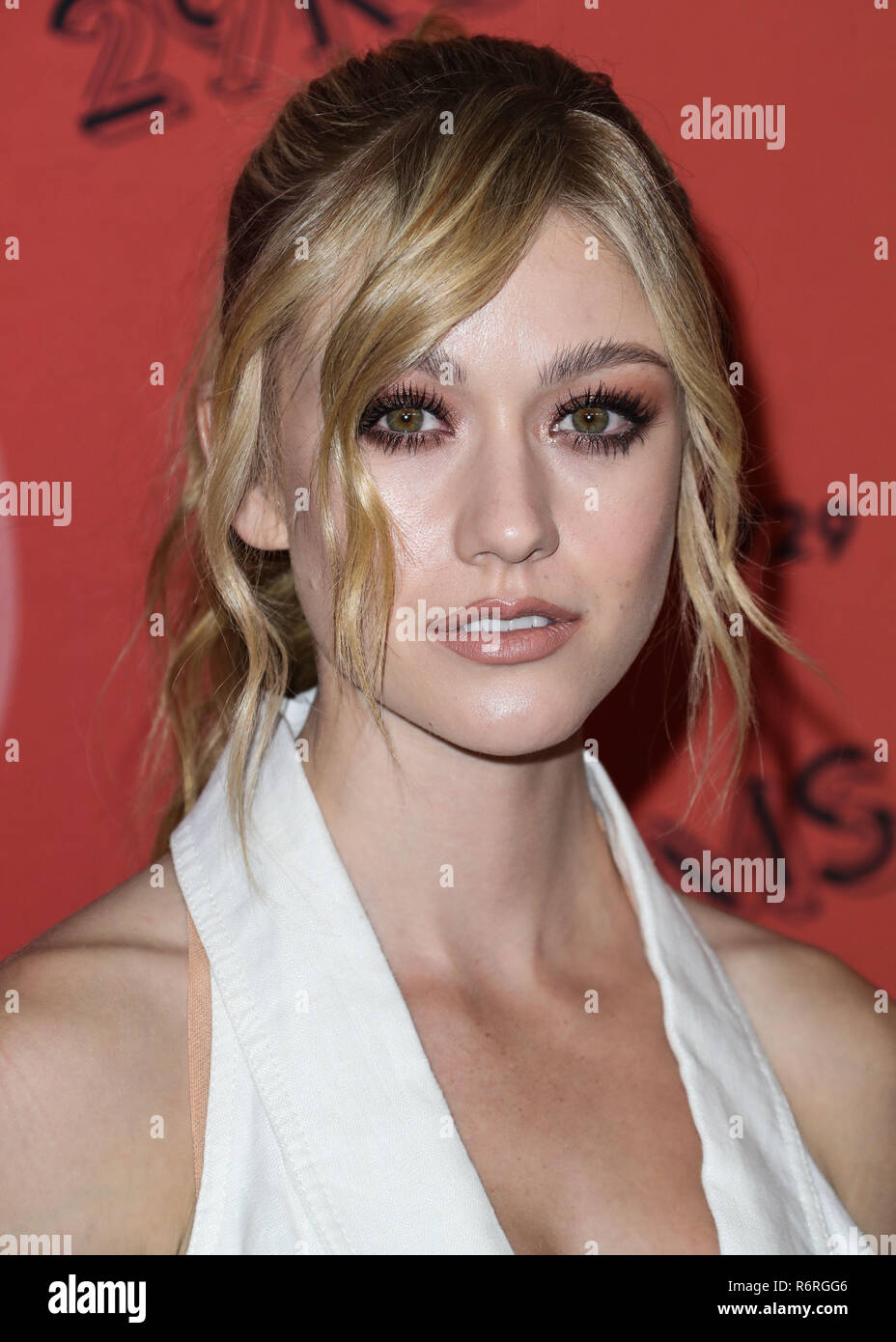 LOS ANGELES, CA, USA - DECEMBER 04: Actress Katherine McNamara arrives