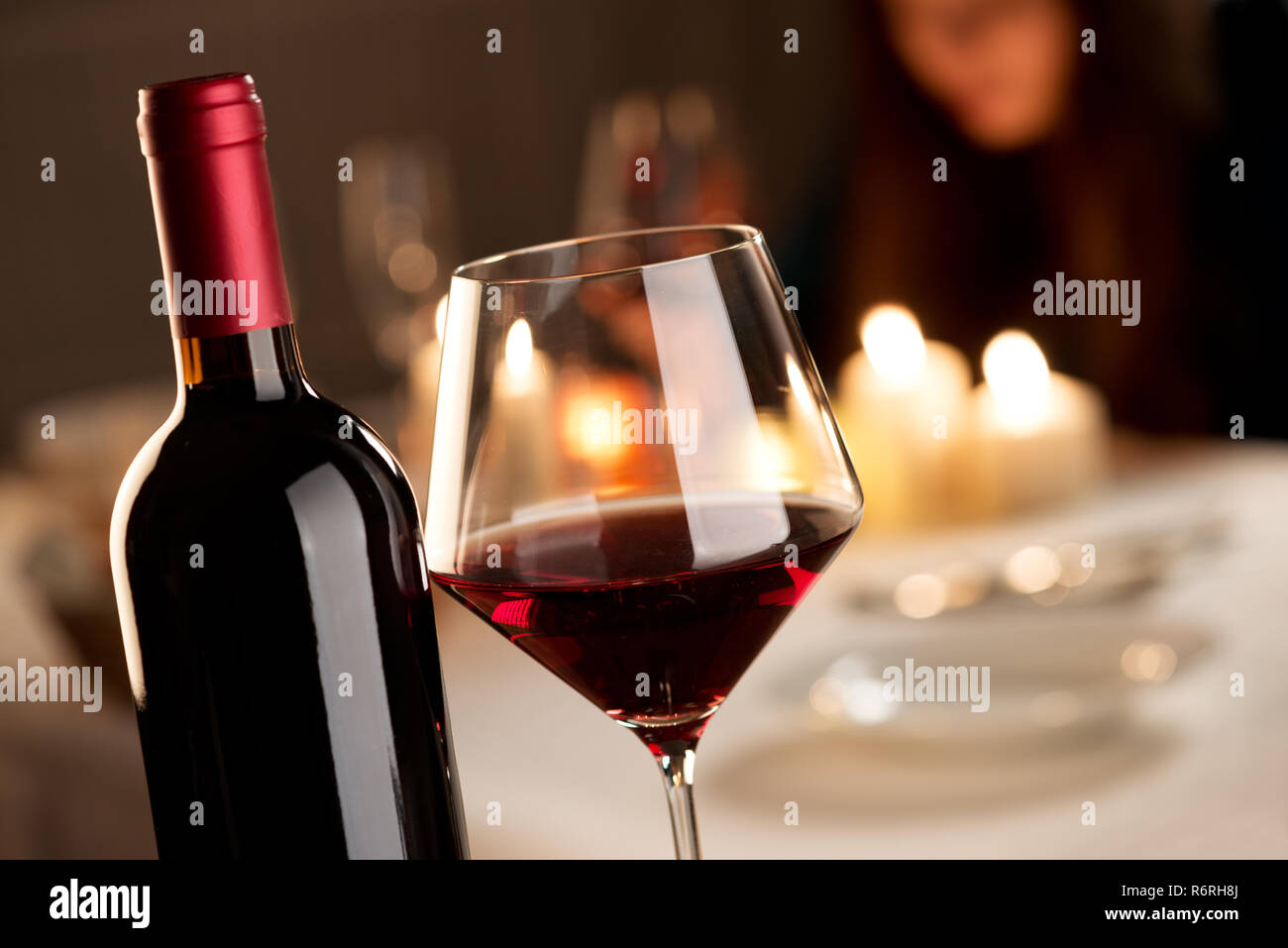 Wine tasting at restaurant Stock Photo - Alamy