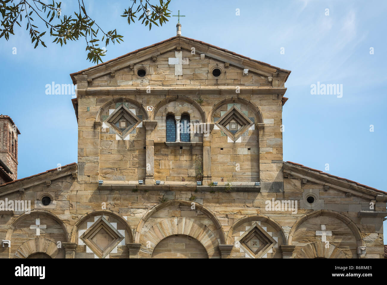 The Romanesque parish church of Santa Maria Assunta, in Cascina, Tuscany - Italy, Europe Stock Photo