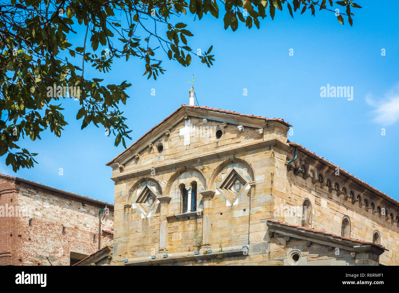 The Romanesque parish church of Santa Maria Assunta, in Cascina, Tuscany - Italy, Europe Stock Photo