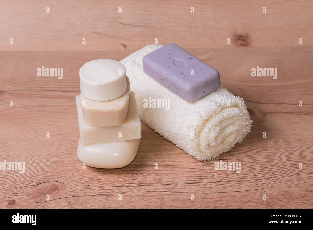 Homemade natural zero waste soap Stock Photo