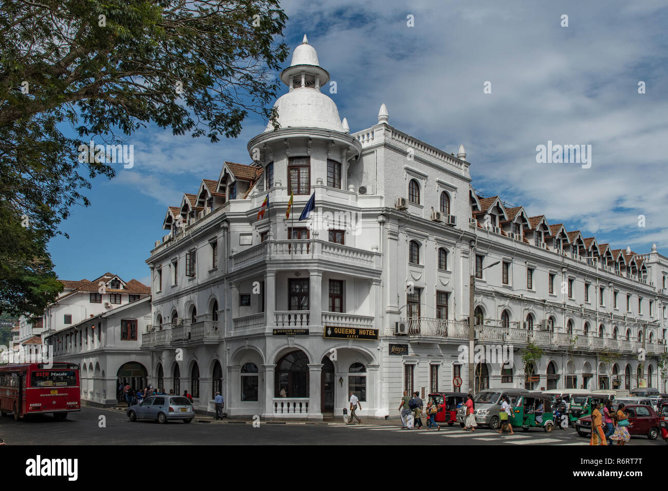 Queen's Hotel, Kandy, Sri Lanka Stock Photo
