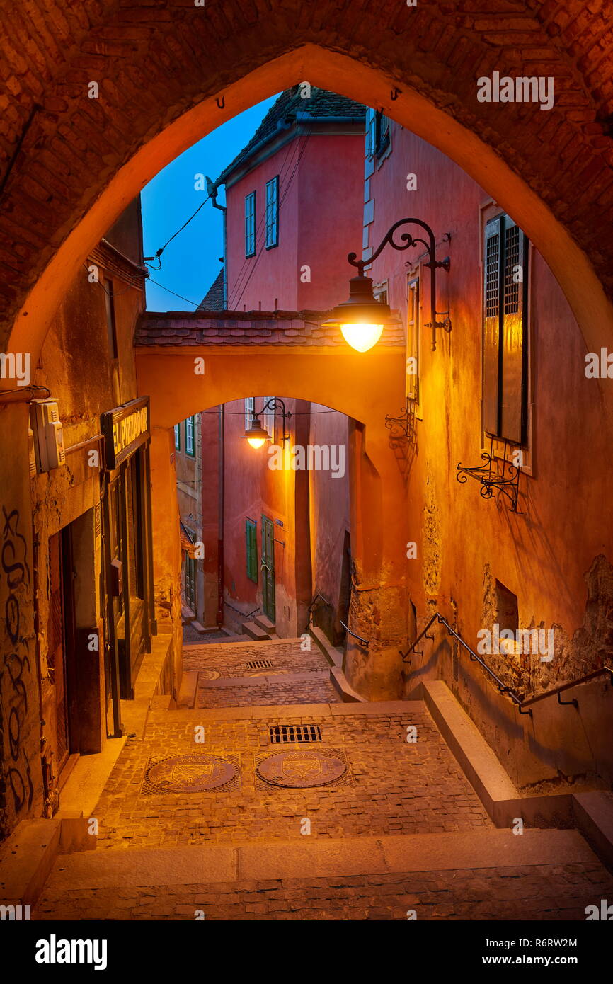 Sibiu old town, Transylvania, Romania Stock Photo