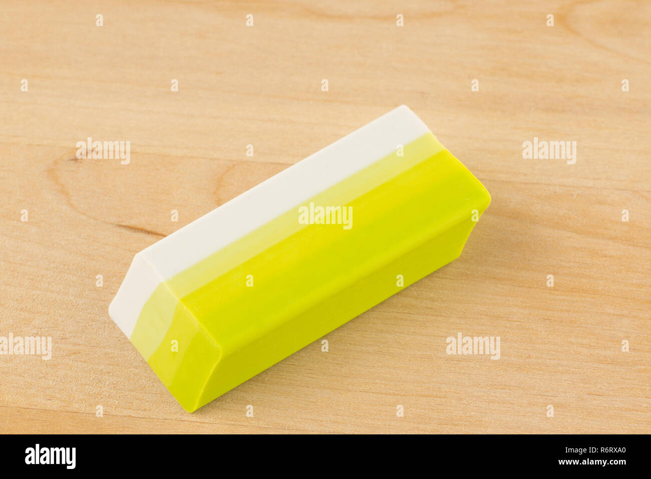 two tone rubber wash close up on neat background Stock Photo