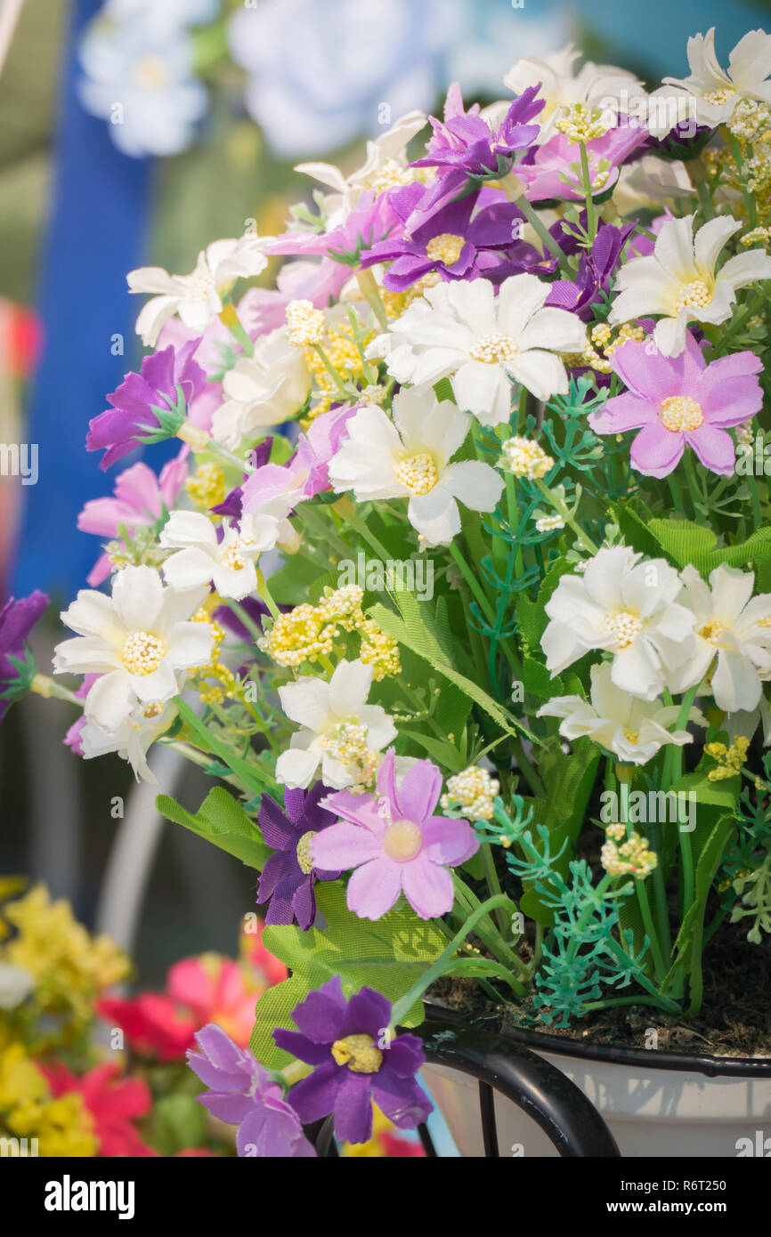 The background image of the colorful flowers Stock Photo - Alamy