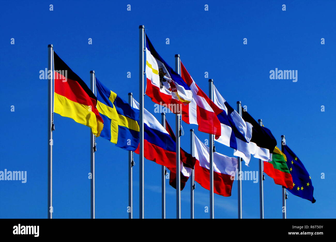 Â flags of the baltic countries Stock Photo Alamy