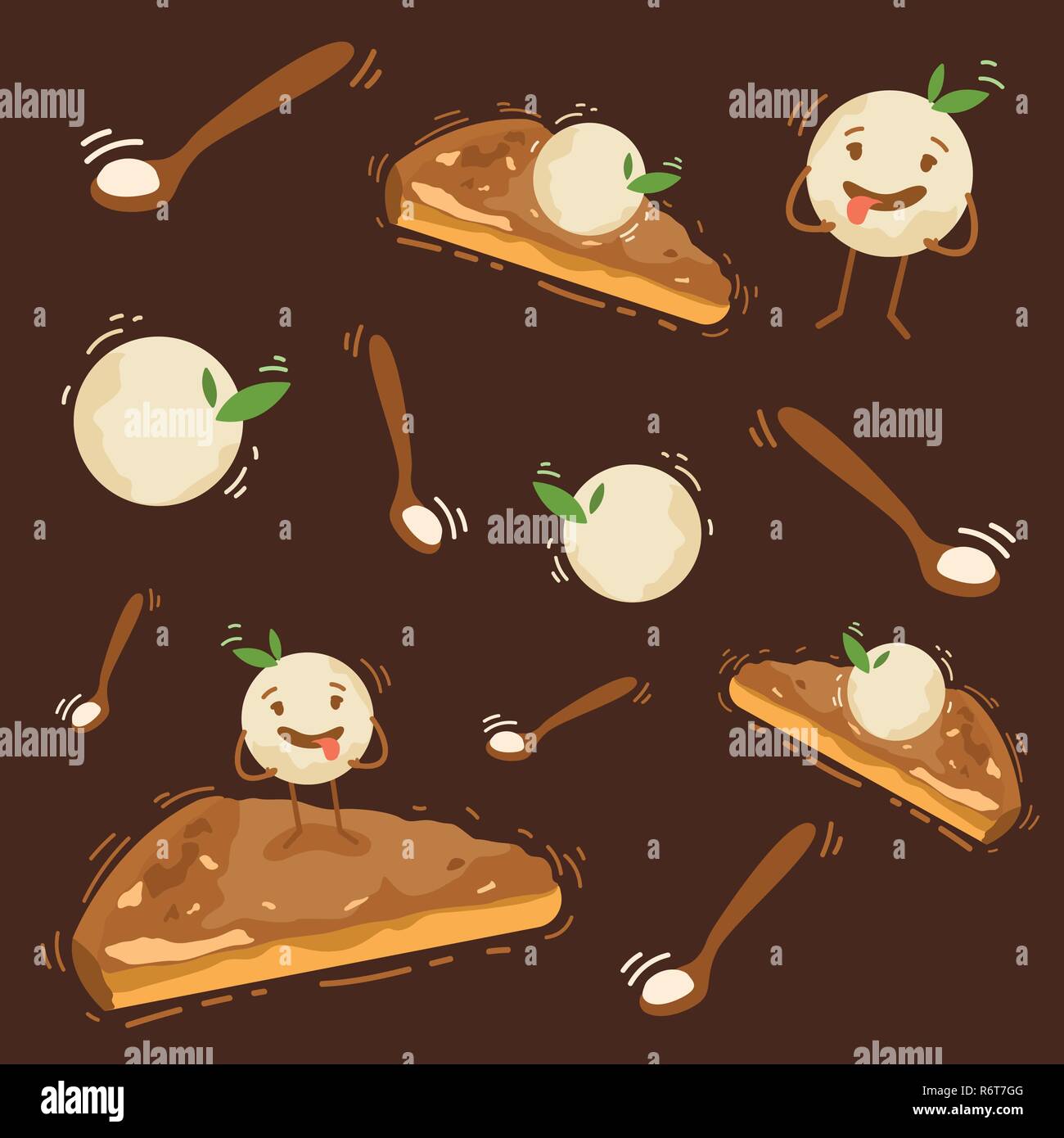 Candy shop template design, sweet desserts, vector Stock Vector