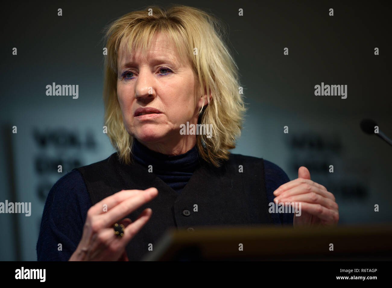 Ines Geipel Berlin, Germany. 06th Dec, 2018. Ines Geipel, the chairman of the ...