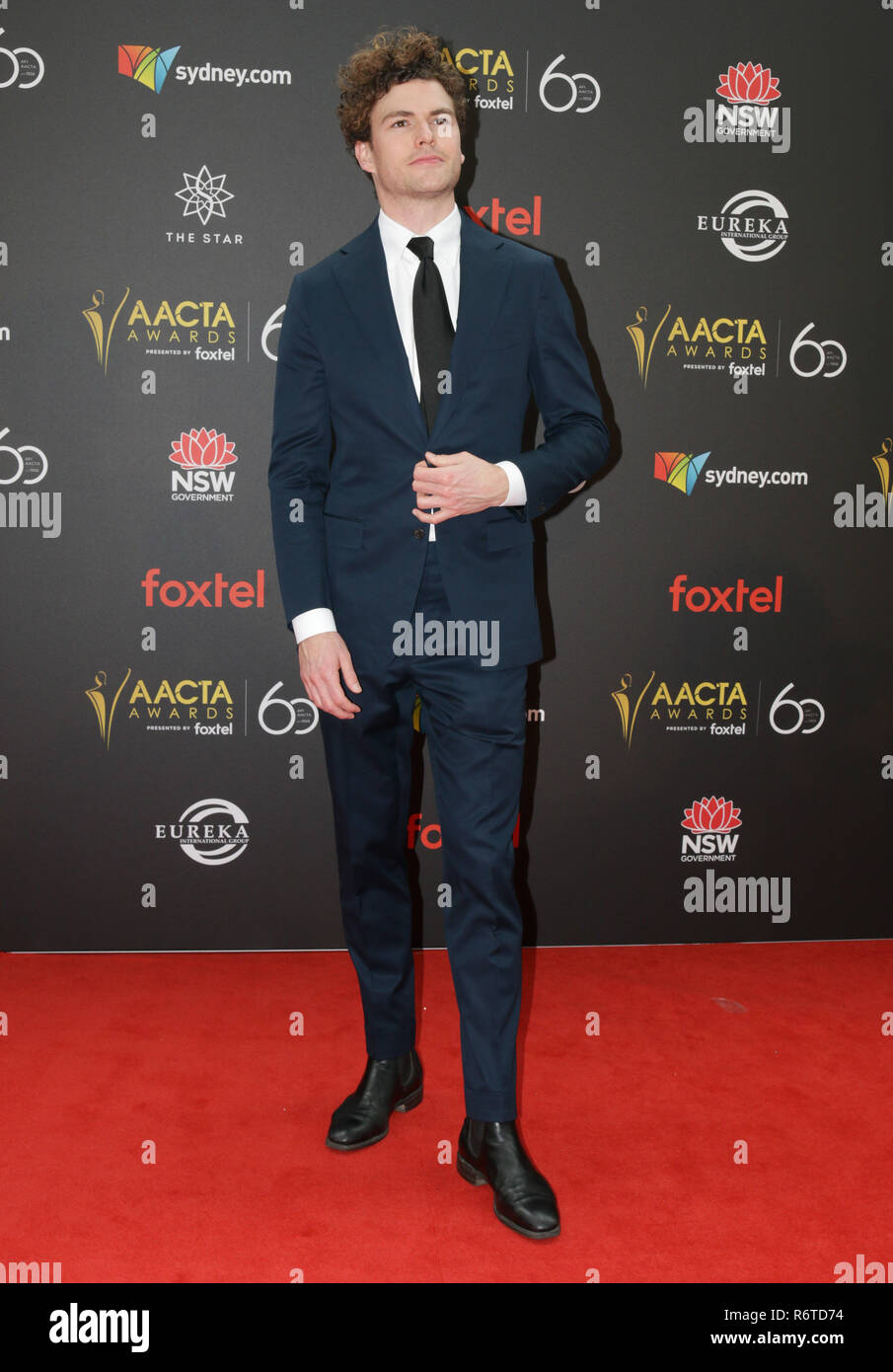 Sydney, NSW, Australia. 5th Dec, 2018. Vance Joy seen on the red carpet during the 60th AACTA Awards in Sydney. Credit: Belinda Vel/SOPA Images/ZUMA Wire/Alamy Live News Stock Photo