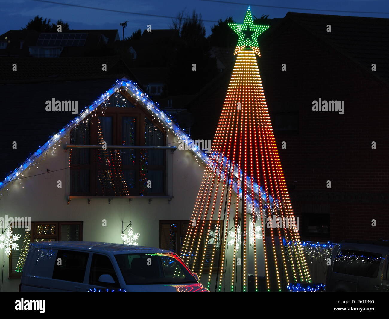 Warden Bay, Kent, UK. 6th December, 2018. A house in Warden Bay, Kent