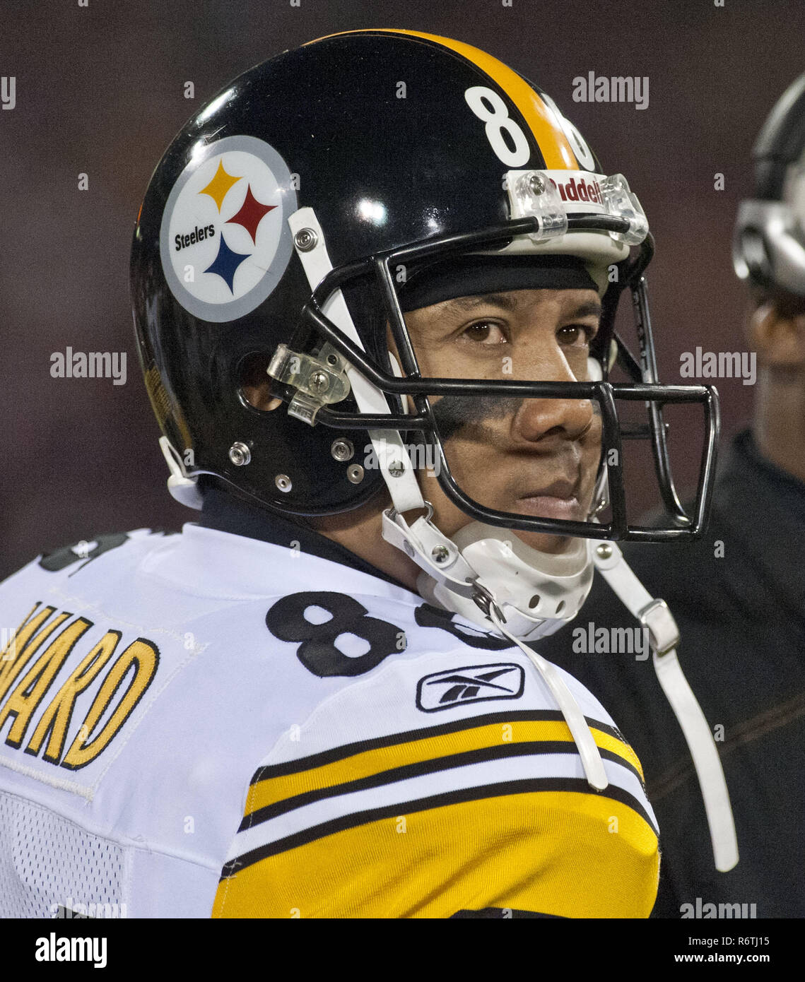 December 19, 2011 - San Francisco, California, U.S - Pittsburgh Steelers wide receiver Hines Ward (86) on Monday, December 19, 2011 at Candlestick Park, San Francisco, California.  49ers defeated the Steelers 20-3. (Credit Image: © Al Golub/ZUMA Wire) Stock Photo