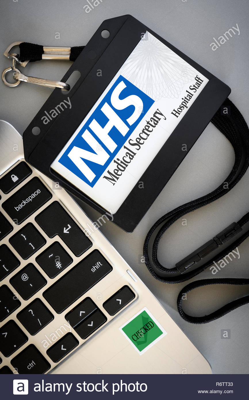 Medical Secretary Title Shown On Fake Hospital Pass England Uk Medical Secretary Title Shown On Fake Hospital Pass England Uk