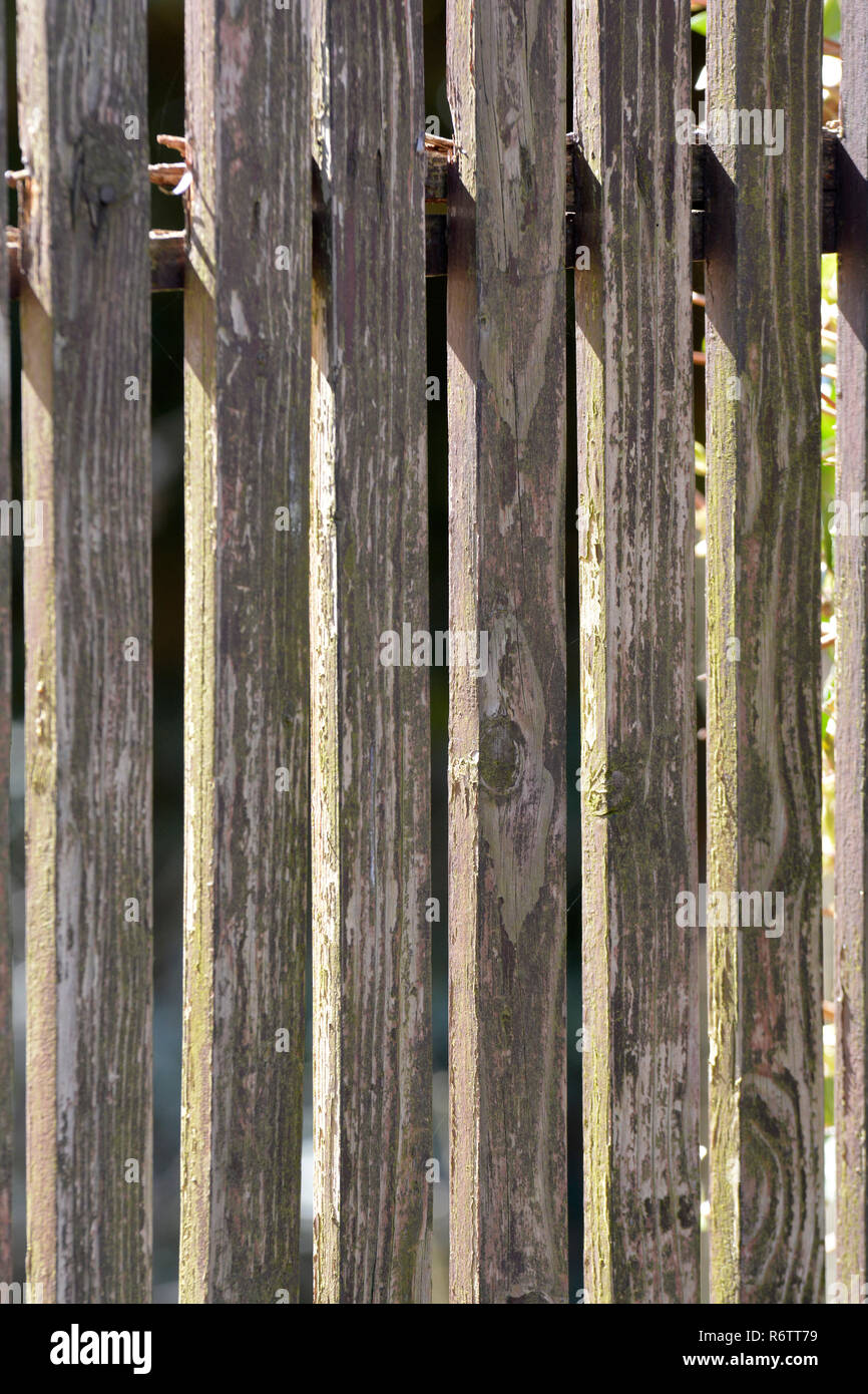 fence made of wood Stock Photo
