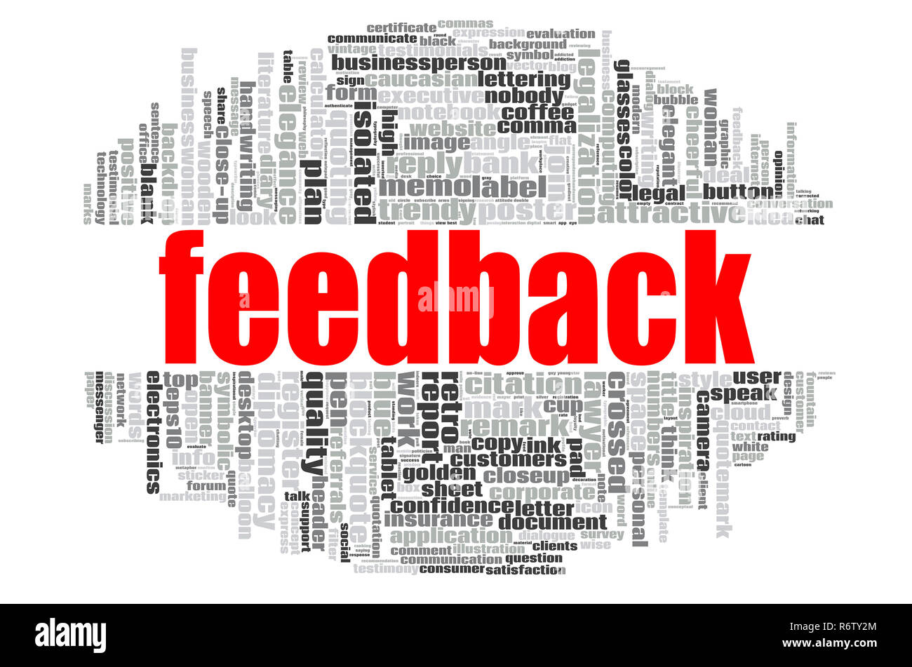 Feedback word cloud Stock Photo