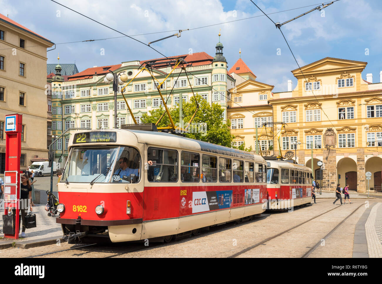 Prague Tram 22 High Resolution Stock Photography and Images - Alamy