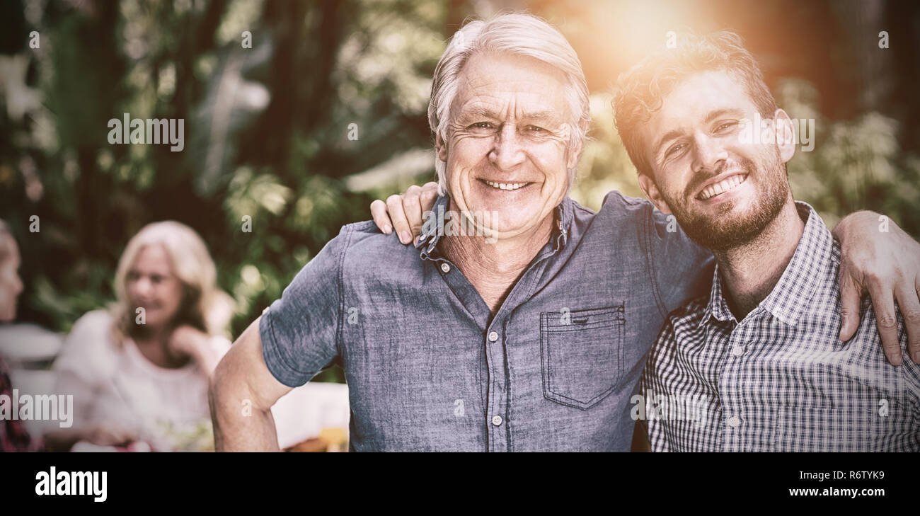 Elderly father adult son hi-res stock photography and images - Alamy