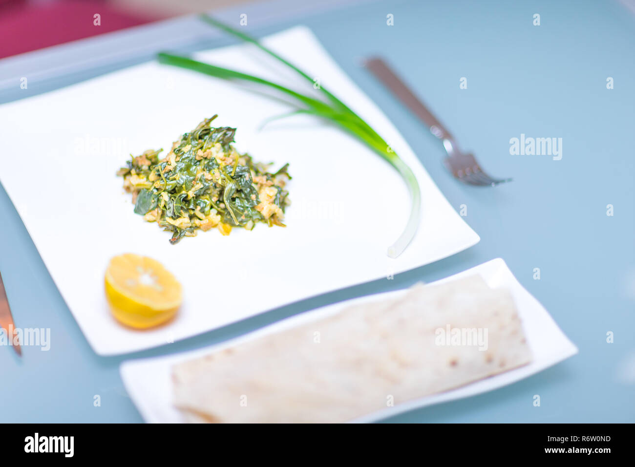 Spinach, The legend of the high iron content Stock Photo Alamy