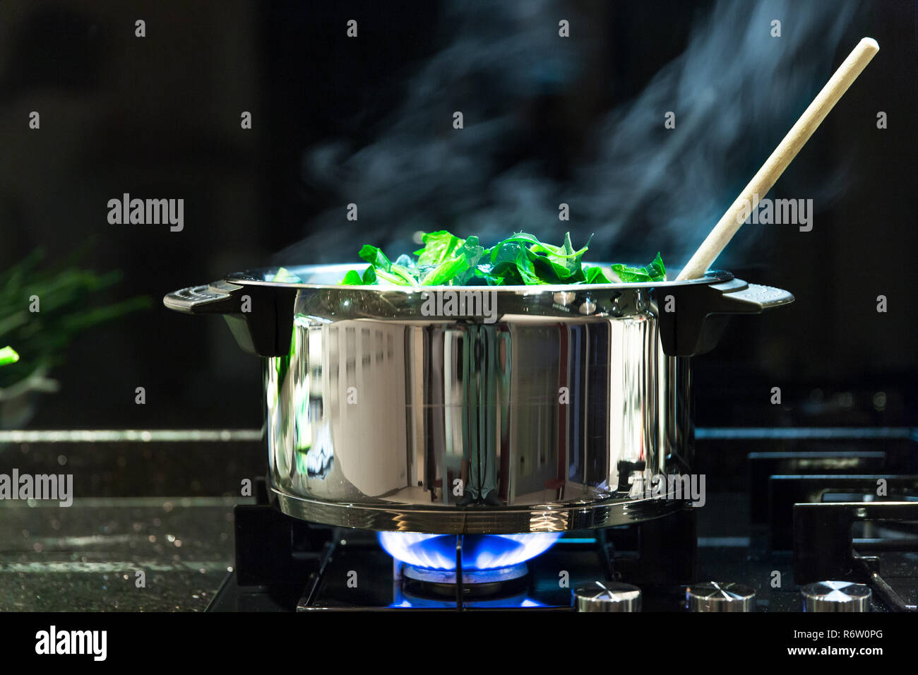 Spinach, The legend of the high iron content Stock Photo Alamy