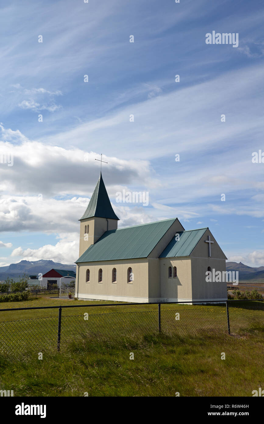church on snaefellsness,iceland Stock Photo